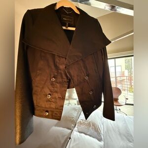 BCBGMaxAzria Black Pea Coat for Women